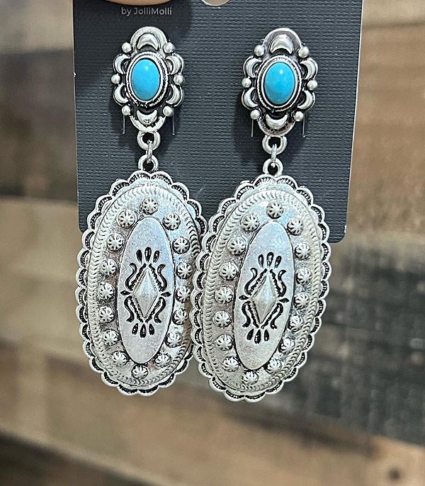 EARRINGS :: WESTERN POST EARRINGS :: Wholesale Western Concho Earrings