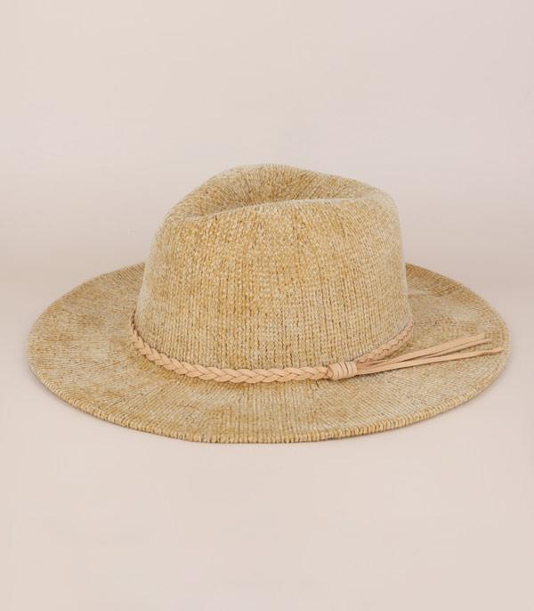 HATS I HAIR ACC :: RANCHER| STRAW HAT :: Wholesale Soft Chenille Panama Hat