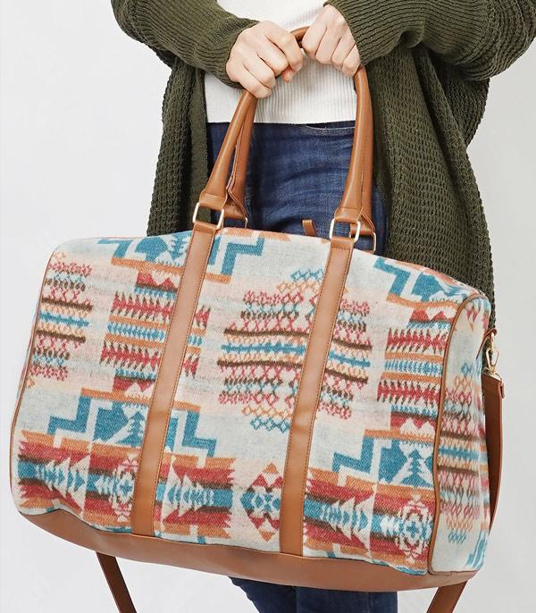 New Arrival :: Wholesale Aztec Pattern Weekender Bag