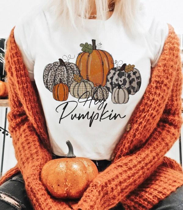 <font color=GREEN>HOLIDAYS</font> :: GRAPHIC TEES :: Wholesale Bella Canvas Hey Pumpkin Fall Tshirt