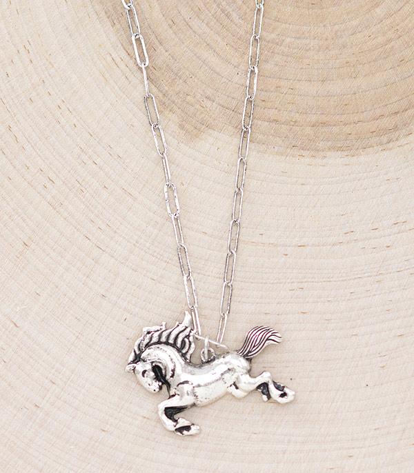 NECKLACES :: CHAIN WITH PENDANT :: Wholesale Horse Pendant Necklace