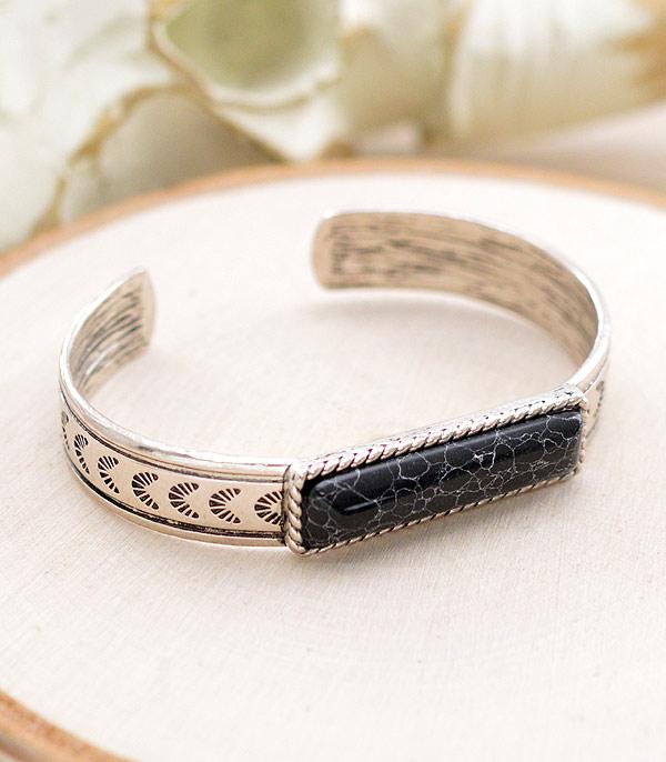 New Arrival :: Wholesale Western Aztec Stone Cuff Bracelet
