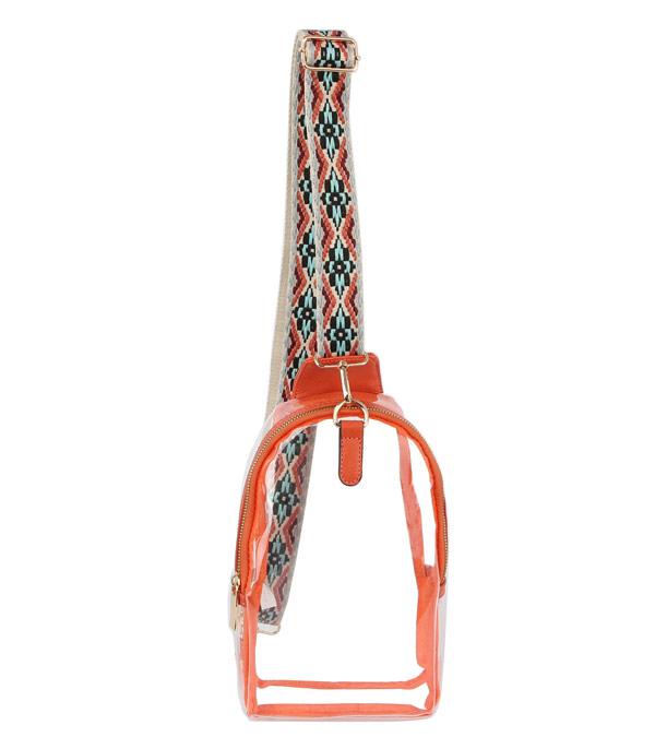 New Arrival :: Wholesale Game Day Clear Sling Bag