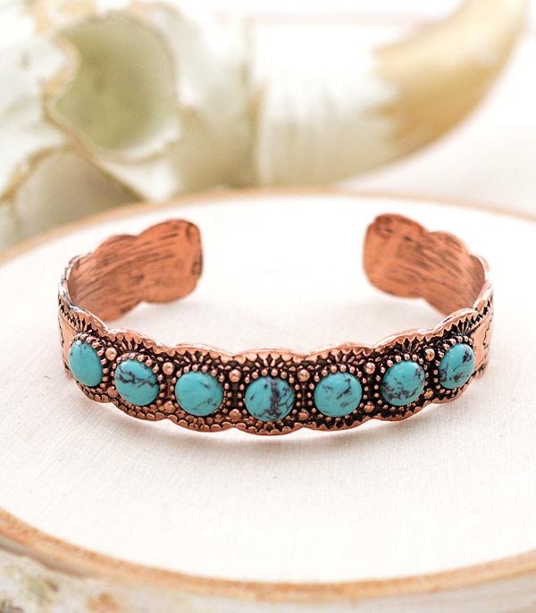 BRACELETS :: CUFF :: Wholesale Western Stone Cuff Bracelet