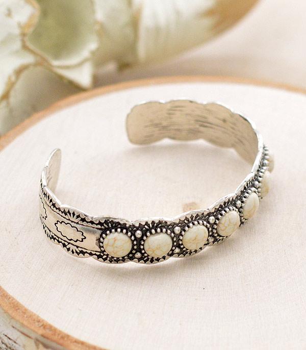 BRACELETS :: CUFF I BANGLE :: Wholesale Western Stone Cuff Bracelet