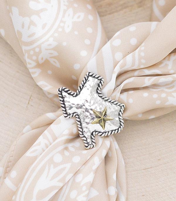 New Arrival :: Wholesale Texas Map Scarf Ring