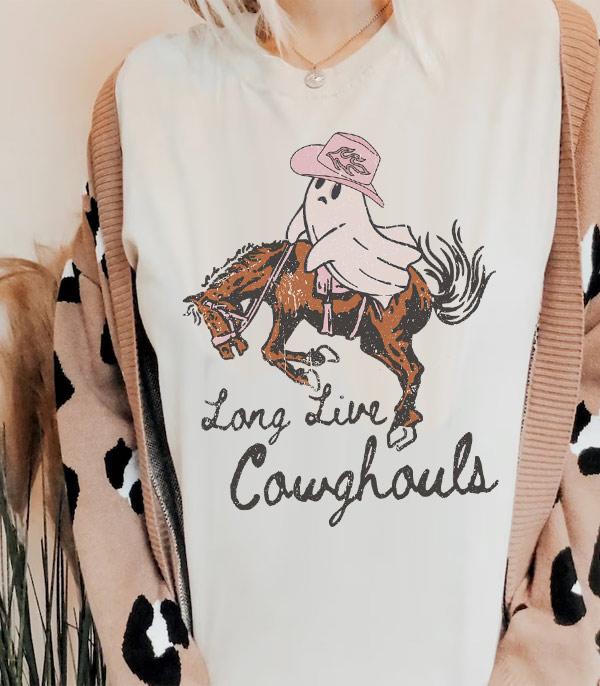 <font color=GREEN>HOLIDAYS</font> :: GRAPHIC TEES :: Wholesale Long Live Cow Ghouls Vintage Tee
