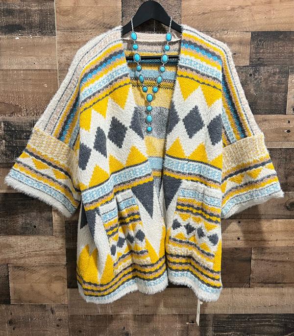 New Arrival :: Wholesale Soft Aztec Print Cardigan