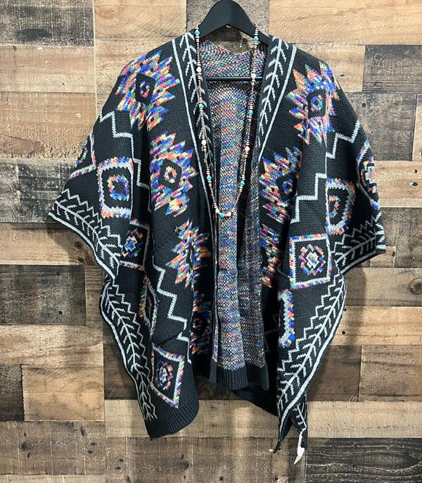 New Arrival :: Wholesale Western Aztec Print Knit Cardigan