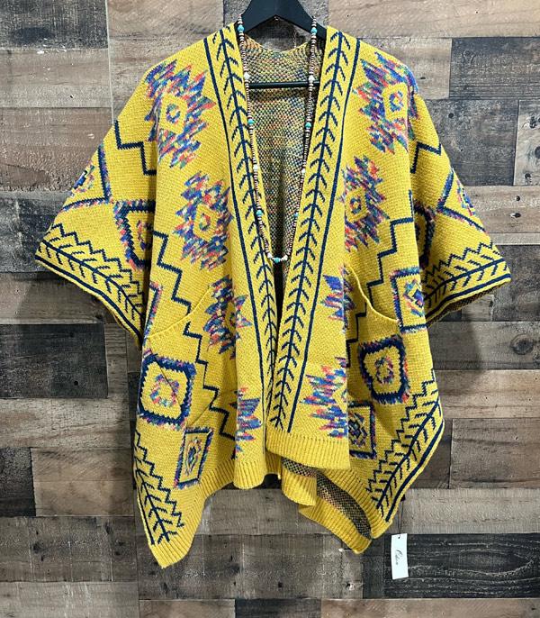 New Arrival :: Wholesale Western Aztec Print Knit Cardigan