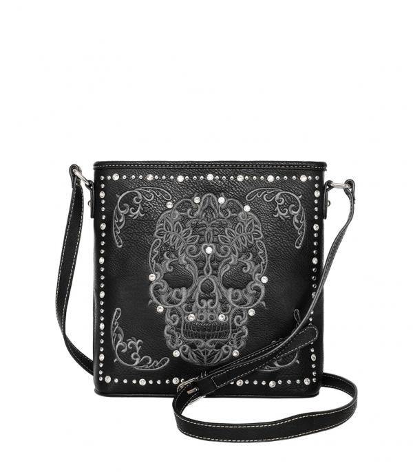 New Arrival :: Wholesale Montana West Sugar Skull Crossbody Bag