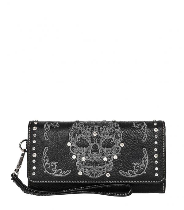 New Arrival :: Wholesale Montana West Sugar Skull Wallet