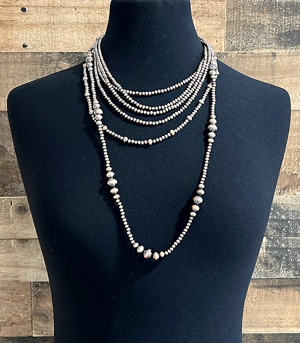 New Arrival :: Wholesale Multi Strand Navajo Pearl Bead Necklace