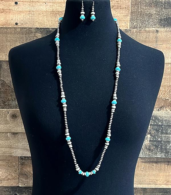 New Arrival :: Wholesale Navajo Pearl Bead Necklace Set