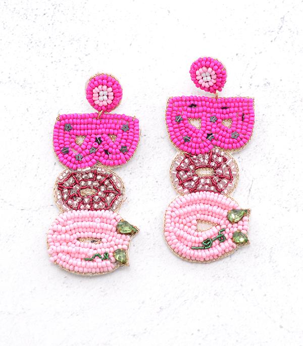 <font color=GREEN>HOLIDAYS</font> :: JEWELRY I BAGS :: Wholesale Seed Bead Halloween Boo Earrings