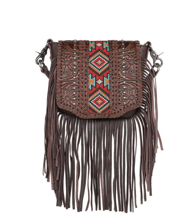 New Arrival :: Wholesale Montana West Tooled Fringe Bag