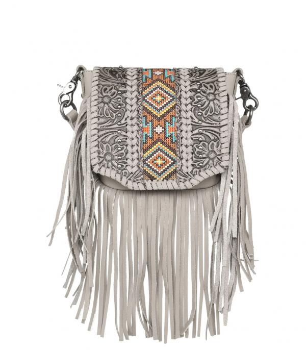 New Arrival :: Wholesale Montana West Leather Fringe Crossbody