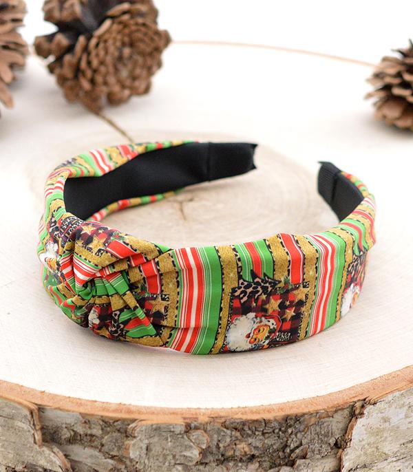 HATS I HAIR ACC :: HAIR ACCESSORIES :: Wholesale Christmas Top Knot Headband
