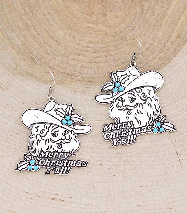 <font color=GREEN>HOLIDAYS</font> :: JEWELRY I BAGS :: Wholesale Western Christmas Santa Earrings
