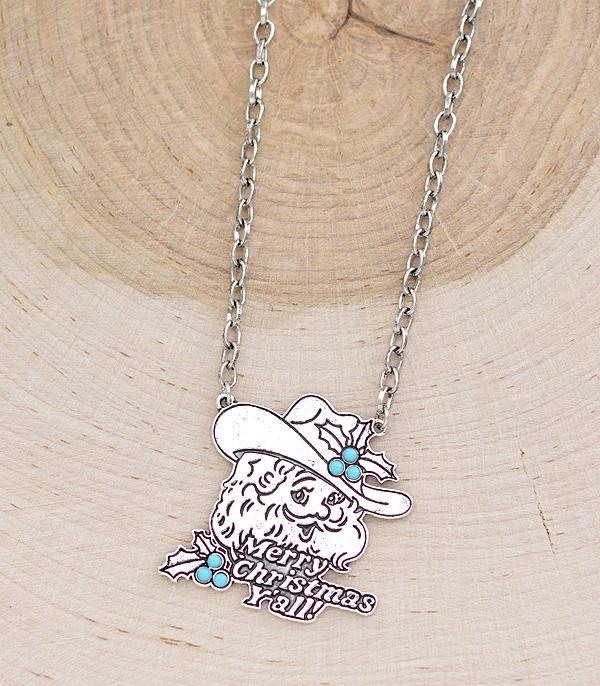 New Arrival :: Wholesale Western Cowboy Santa Necklace