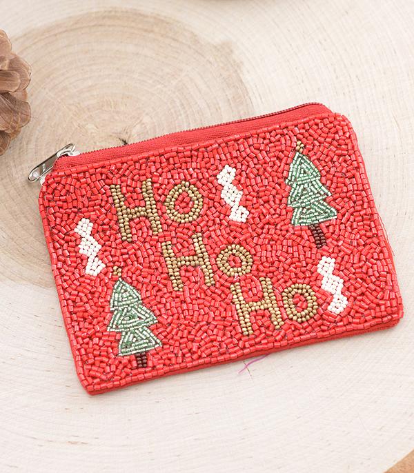 <font color=GREEN>HOLIDAYS</font> :: JEWELRY I BAGS :: Wholesale Christmas Beaded Coin Purse