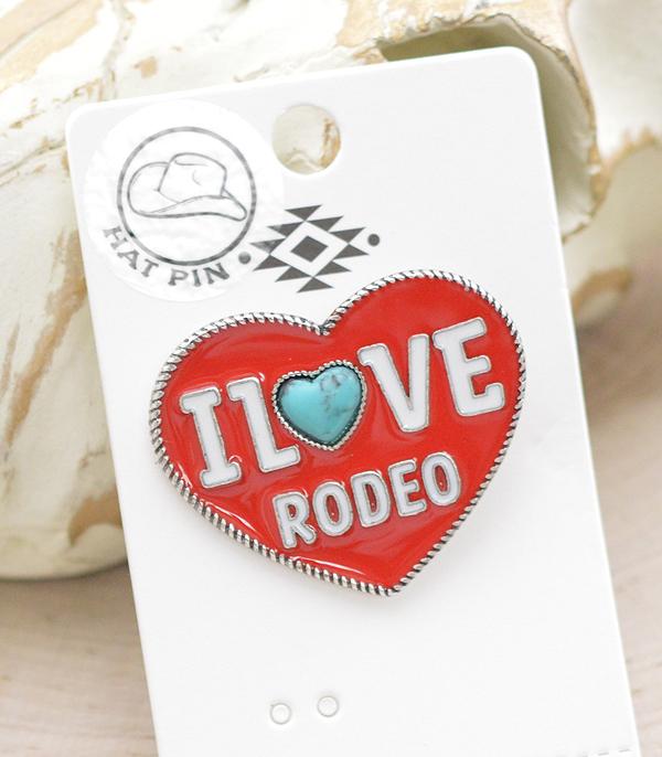 New Arrival :: Wholesale I Love Rodeo Hat Pin