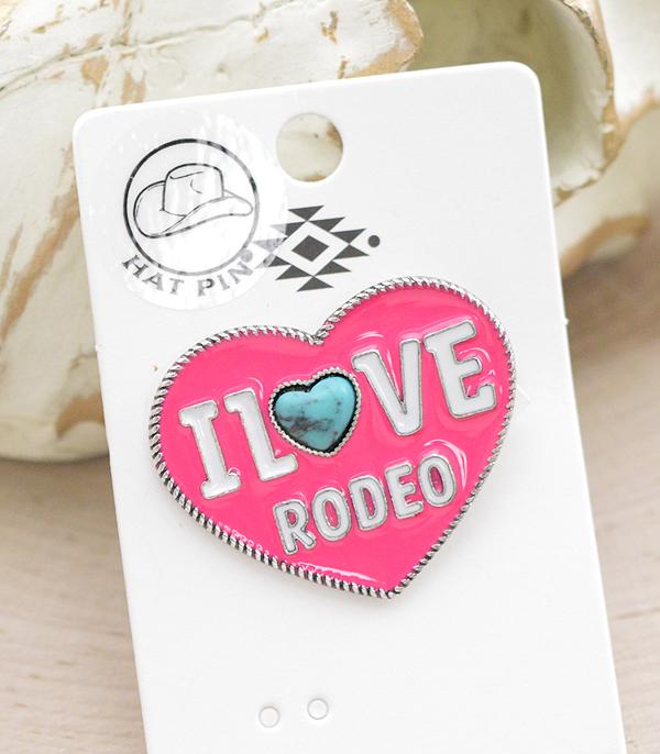 New Arrival :: Wholesale I Love Rodeo Hat Pin