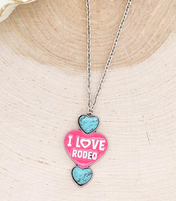 New Arrival :: Wholesale Western I Love Rodeo Necklace