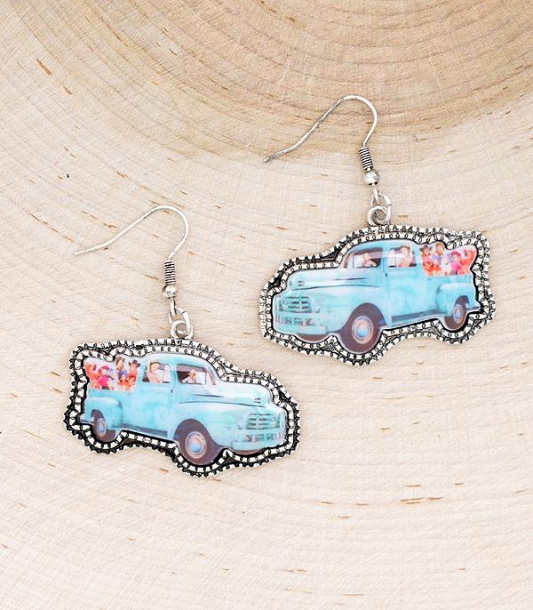 EARRINGS :: TRENDY EARRINGS :: Wholesale Tipi Brand Country Truck Earrings