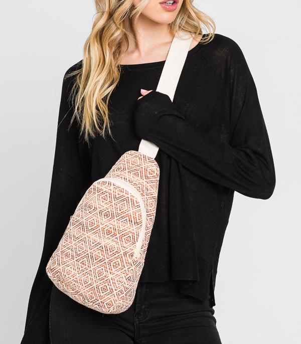 New Arrival :: Wholesale Aztec Pattern Boho Sling Bag