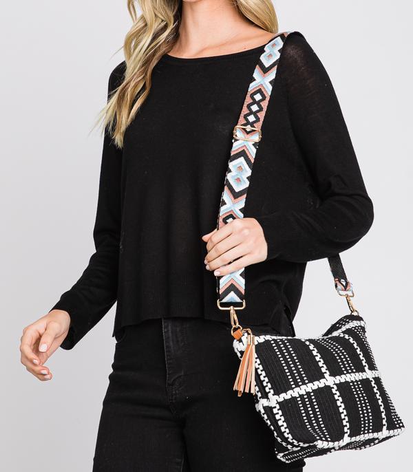 HANDBAGS :: CROSSBODY BAGS :: Wholesale Trendy Guitar Strap Crossbody Bag
