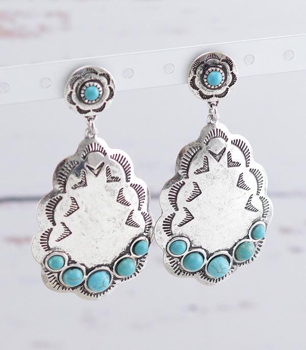 WHAT'S NEW :: Wholesale Western Turquoise Concho Earrings