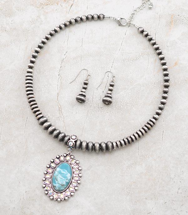 NECKLACES :: WESTERN TREND :: Wholesale Western Turquoise Navajo Pearl Necklace