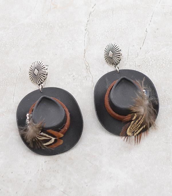 New Arrival :: Wholesale Western Cowgirl Hat Earrings