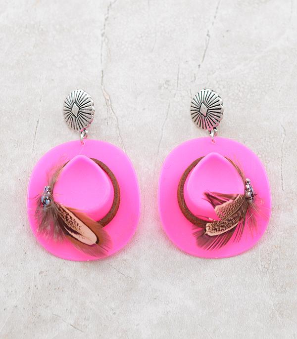 New Arrival :: Wholesale Western Cowgirl Hat Earrings