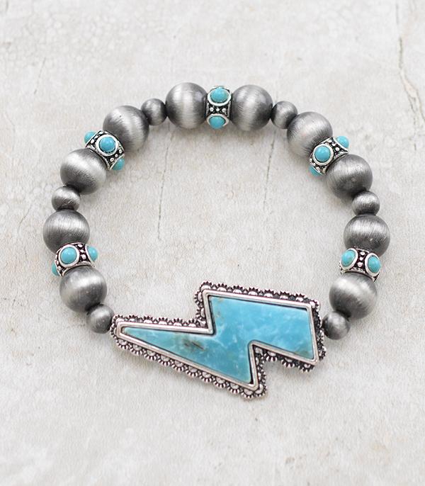 New Arrival :: Wholesale Western Lightning Bolt Navajo Bracelet