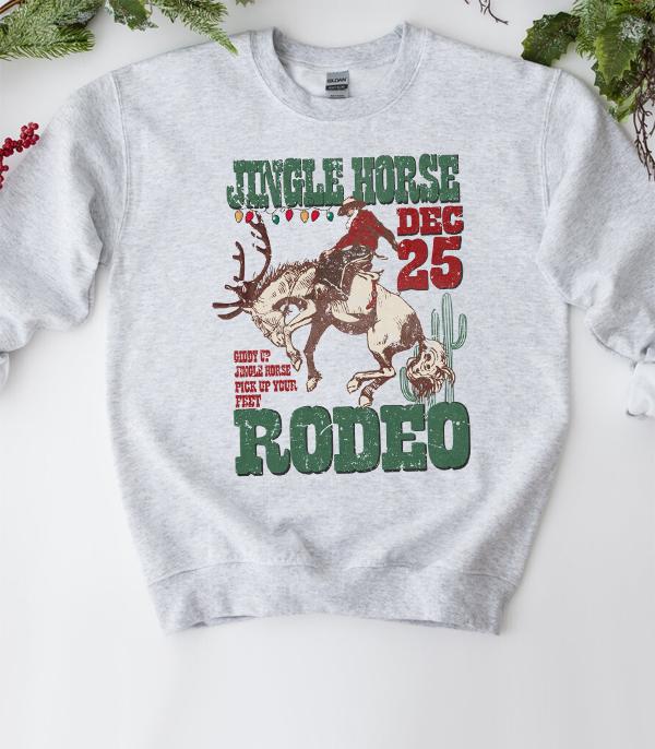 <font color=GREEN>HOLIDAYS</font> :: GRAPHIC TEES :: Wholesale Cowboy Christmas Vintage Sweatshirt