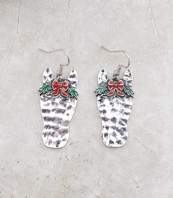 New Arrival :: Wholesale Christmas Horse Earrings