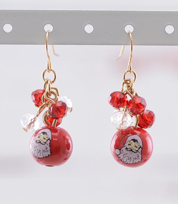 <font color=GREEN>HOLIDAYS</font> :: JEWELRY I BAGS :: Wholesale Christmas Santa Earrings