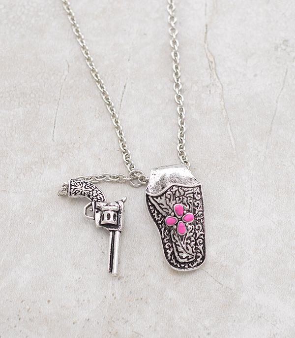 New Arrival :: Wholesale Western Pistol Gun Necklace