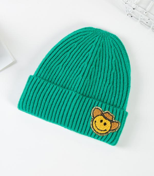 New Arrival :: Wholesale Cowboy Smile Face Beanie