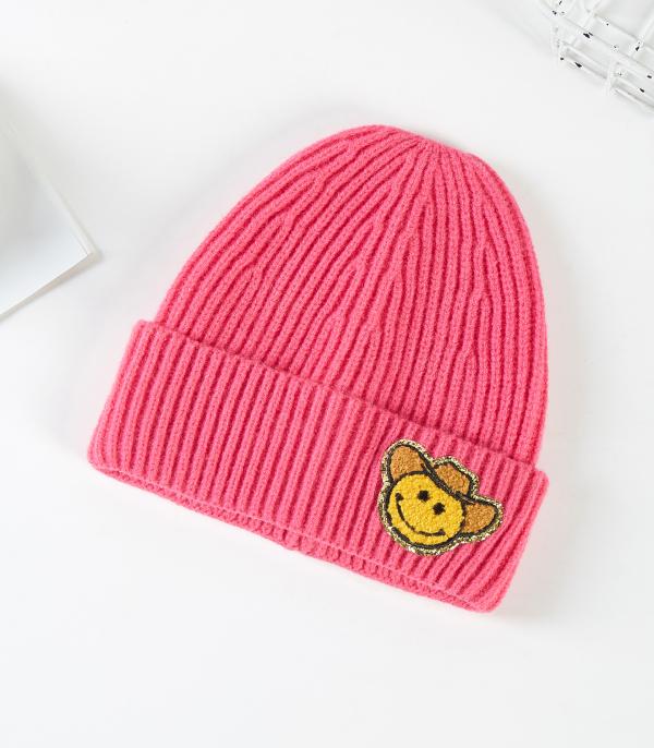 New Arrival :: Wholesale Cowboy Smile Face Beanie