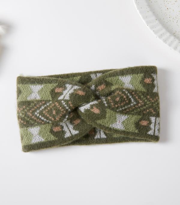 New Arrival :: Wholesale Aztec Pattern Cold Weather Headband