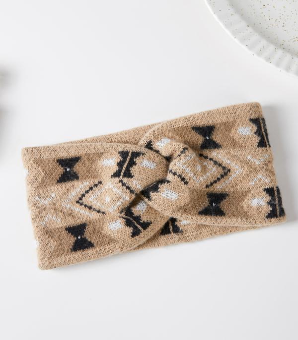 New Arrival :: Wholesale Aztec Pattern Cold Weather Headband