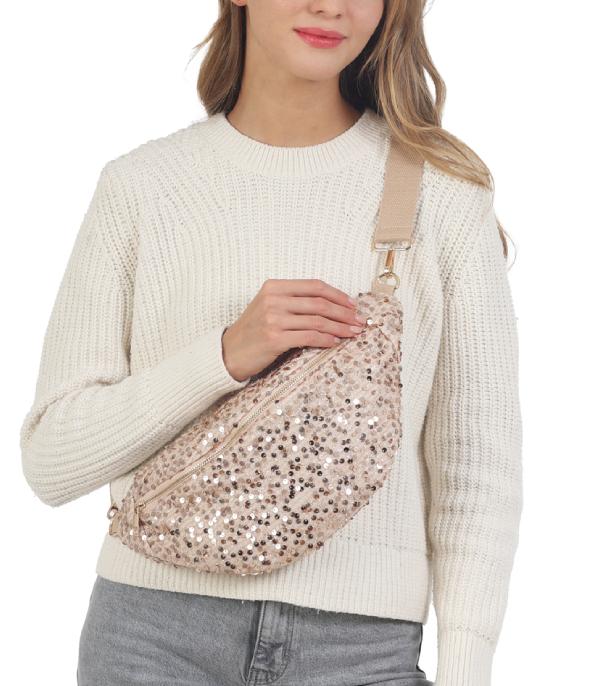 New Arrival :: Wholesale Sparkle Sequin Fanny Bag