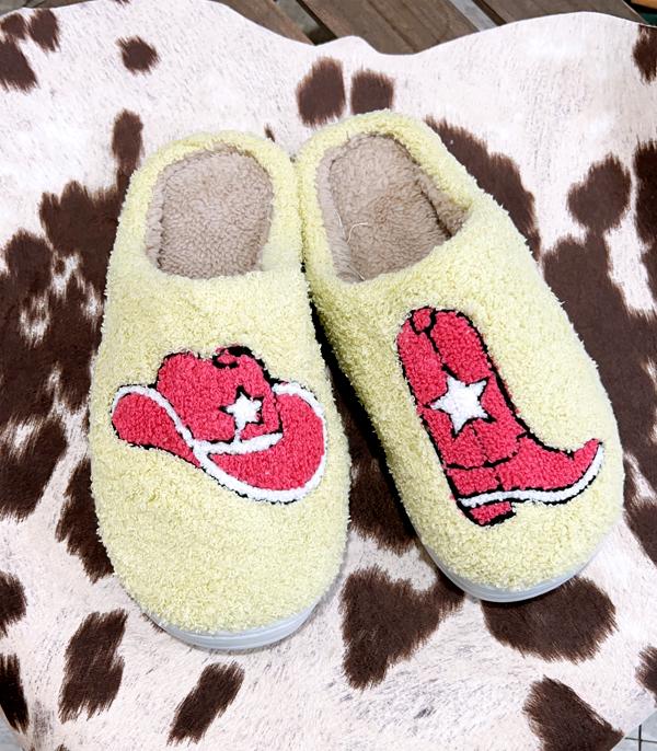 New Arrival :: Wholesale Cowgirl Hat Boots Cozy Slippers