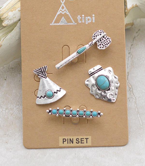 WHAT'S NEW :: Wholesale Western Turquoise Pin Set