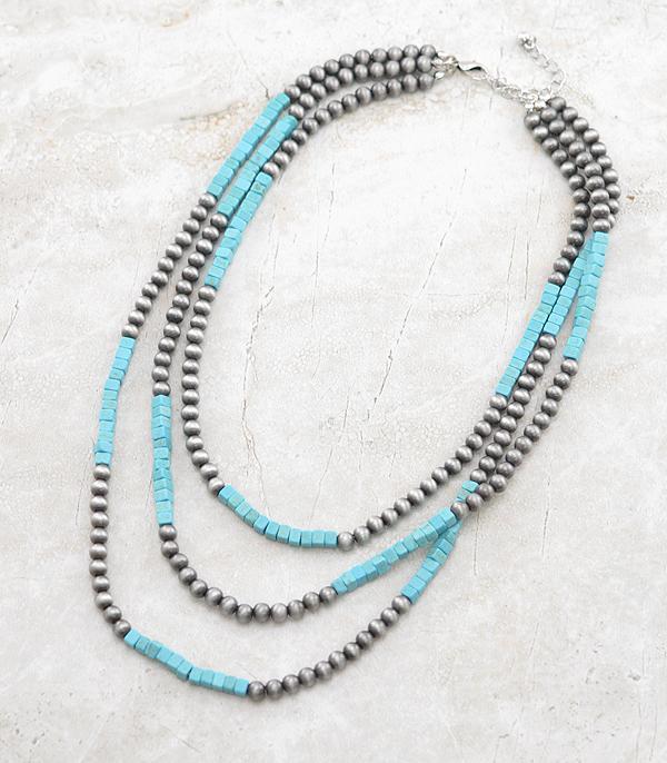 New Arrival :: Wholesale Western Navajo Pearl Bead Necklace