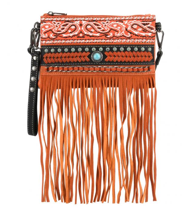 New Arrival :: Wholesale Montana West Fringe Clutch Crossbody Bag