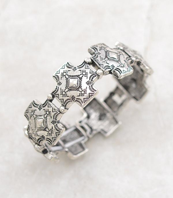 New Arrival :: Wholesale Western Cross Concho Bracelet